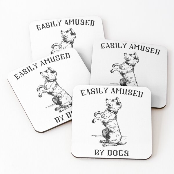 Item preview, Easily Amused By Dogs | Cute | Gifts | Men's | Women's | Boys | Girls designed and sold by BarvinWayne.