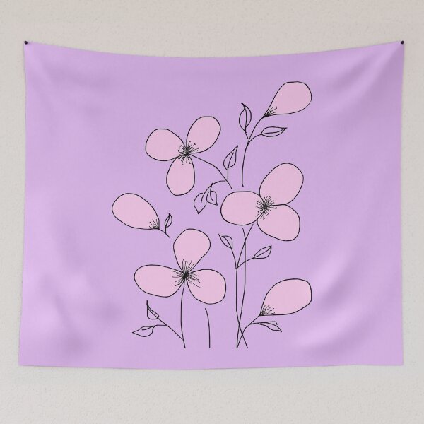 Item preview, Delicate Tulips. Bloom small. Pink flowers with leaves graphic drawing with watercolor elements. designed and sold by ZheltakovaIana.