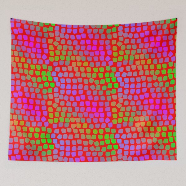 Item preview, Candy Leopard Multicolored on Red 5748 designed and sold by Art in My Loft.