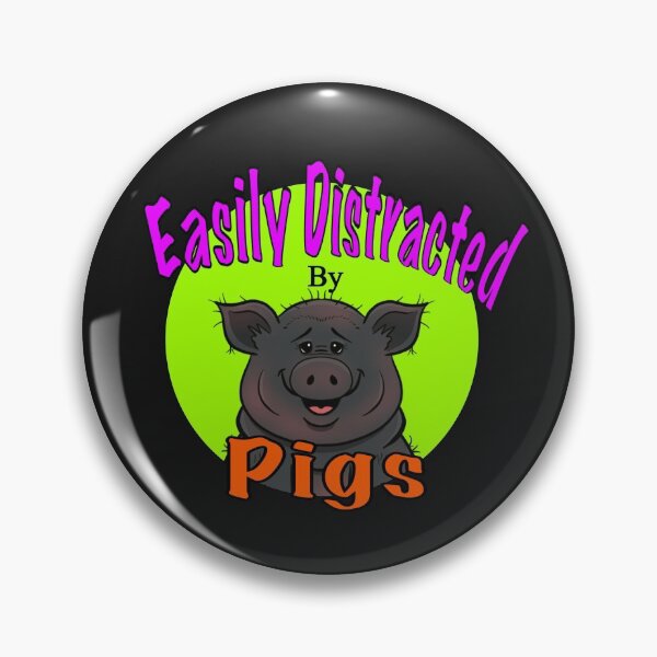 Item preview, Easily Distracted by Pigs designed and sold by Laura Burger.