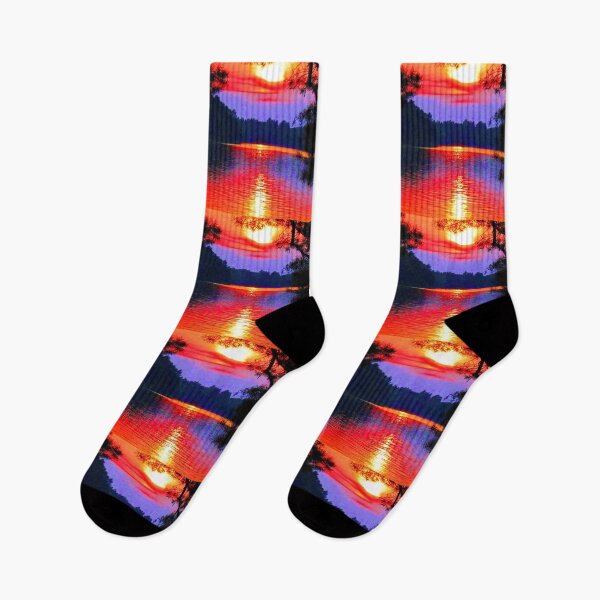 Item preview, Amazing Sunset Over the Lake designed and sold by fowons.