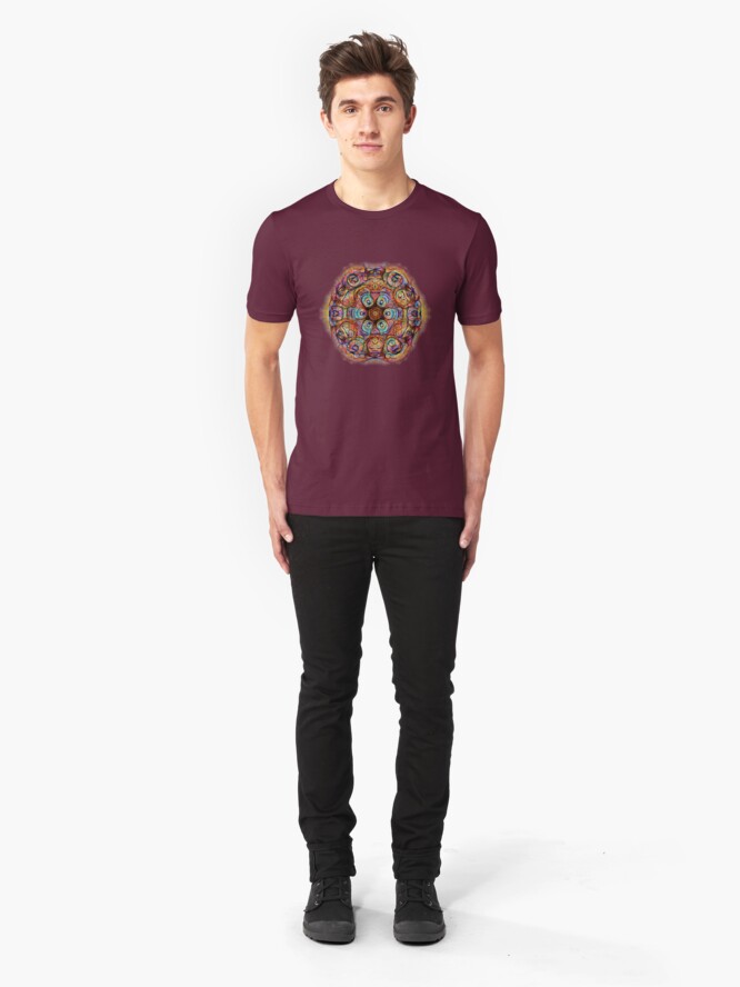 Alternate view of #DeepDreamed Amulet Slim Fit T-Shirt