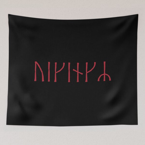 Item preview, Vikingr Norse Younger Futhark Viking Runes Red designed and sold by BluePagan.