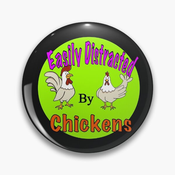 Item preview, Easily Distracted by Chickens  designed and sold by Laura Burger.