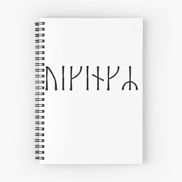 Item preview, Vikingr Norse Younger Futhark Viking Runes Black designed and sold by BluePagan.