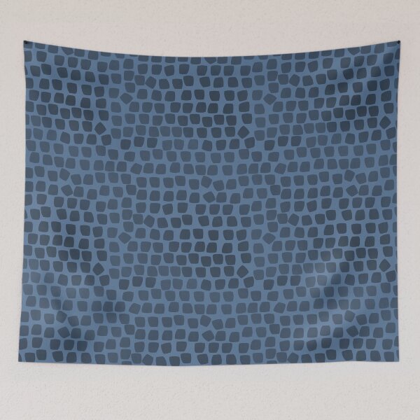 Item preview, Leopard Mosaic on Medium Grey Blue designed and sold by Art in My Loft.