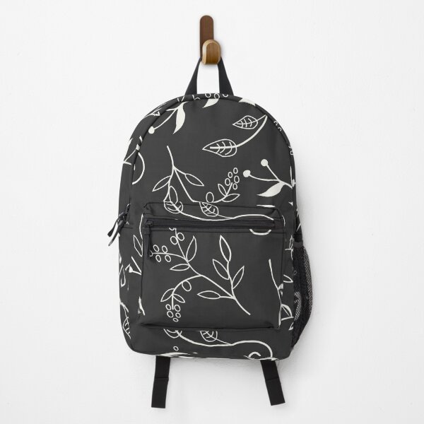 Item preview, Flower and Leaves on black Floral Pattern design for apparel and beddings designed and sold by Sunnyhova.