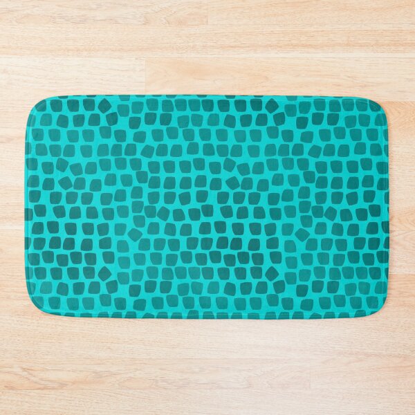 Item preview, Leopard Mosaic on Cyan designed and sold by Art in My Loft.