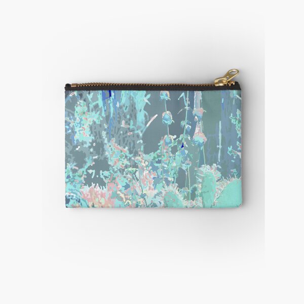 Item preview, Cacti and botanicals in shades of aqua and muted - duvet covers bedding comforters blankets throws pillows prints notebook home décor designed and sold by Boho Contessa.