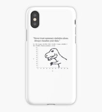 Datasaurus: Never trust summary statistics alone. Always visualize your data iPhone Case