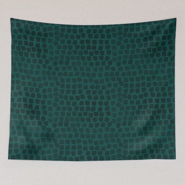 Item preview, Leopard Mosaic on Dark Blue Green designed and sold by Art in My Loft.