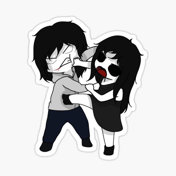 Jeff the Killer Fanart Sticker for Sale by OrianaOwO