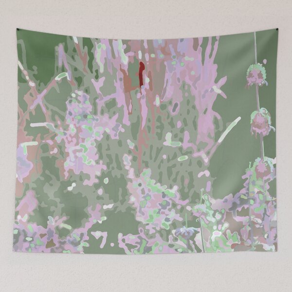 Item preview, Cacti and botanicals in shades of lilac and olive - duvet covers bedding comforters blankets throws pillows prints notebook home décor designed and sold by Boho Contessa.