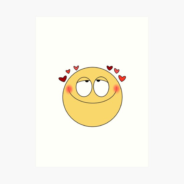 Kunstdrucke Liebe Emoji Redbubble