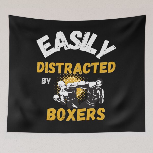 Item preview, easily distracted by boxers designed and sold by Tulips2.