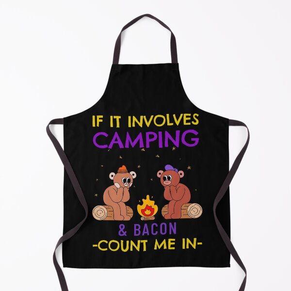 Item preview, If it Involves Camping & Bacon Count Me - drinking around a bonfire designed and sold by SweetbeStore.