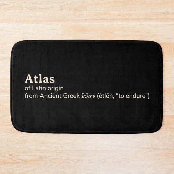 Item preview, Atlas name etymology designed and sold by YourNameStory.
