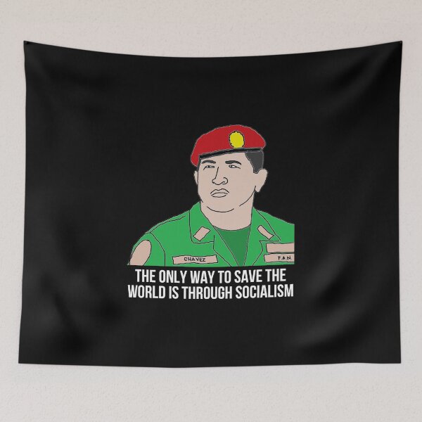 Item preview, Hugo Chavez Socialism Quote designed and sold by RevolutionInPaint.