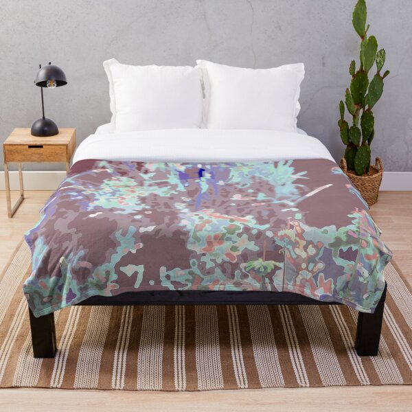 Item preview, Cacti and botanicals in shades of mauve and muted - duvet covers bedding comforters blankets throws pillows prints notebook home décor designed and sold by Boho Contessa.