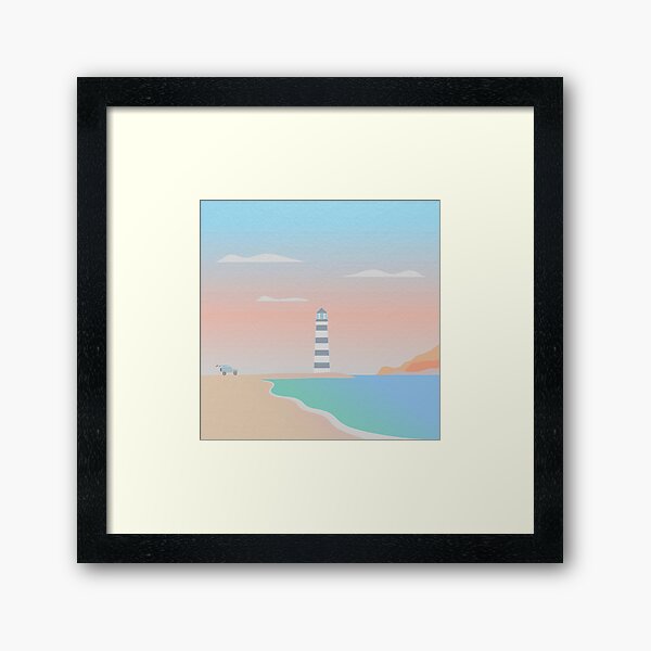 Mercusuar Town Framed Art Print
