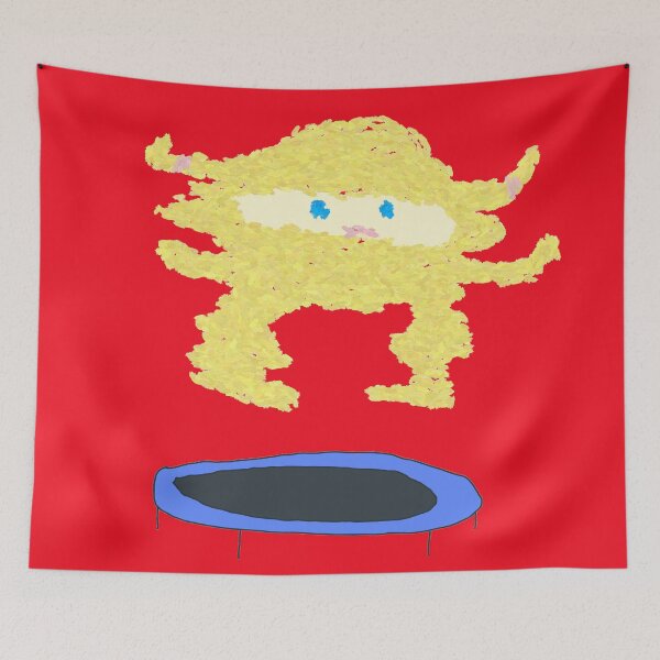 Item preview, Yellow sheep girl on trampoline designed and sold by headtrackerart.
