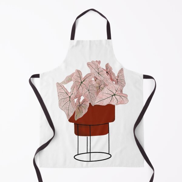 Item preview, Pink Caladium, potted plant illustration designed and sold by Ana Moguš.