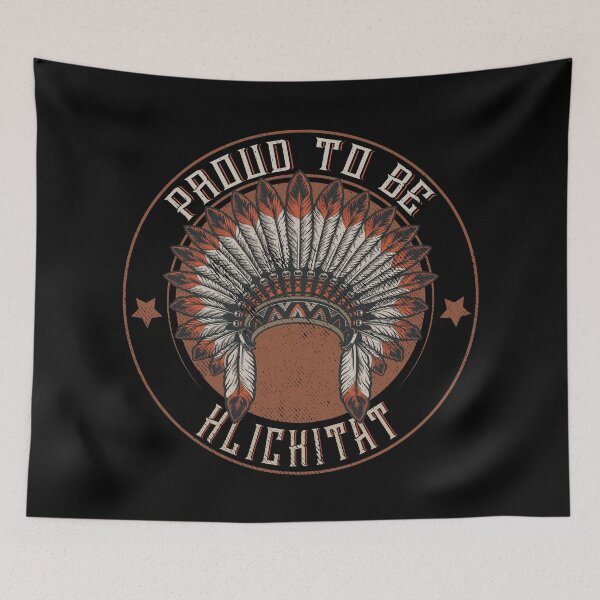 Item preview, Native American Tribe Indigenous People :Native American Proud to be Klickitat Tribe Headdress- Native American Shirt- First Nation Klickitat Shirt- Klickitat Gift designed and sold by nativeStor.