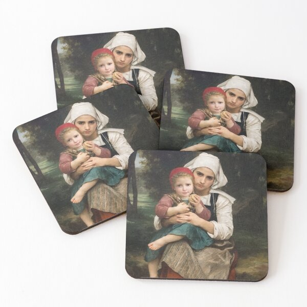 Item preview, breton brother and sister art  piece  designed and sold by schoolarts.