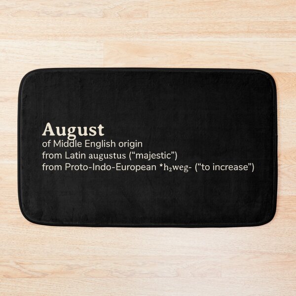 Item preview, August name etymology designed and sold by YourNameStory.