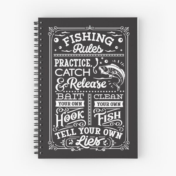 Item preview, Fishing Rules List designed and sold by KrisSidDesigns.