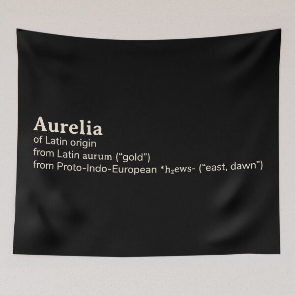 Item preview, Aurelia name etymology designed and sold by YourNameStory.