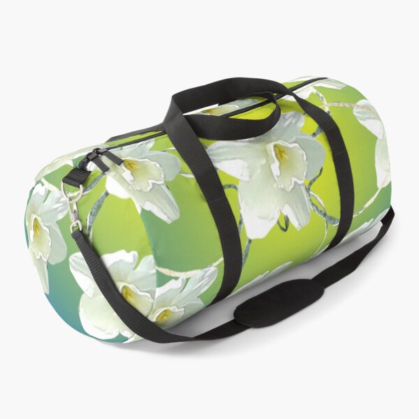 Item preview, Floral- White Daffodils on Green and Blue designed and sold by MulesParty.