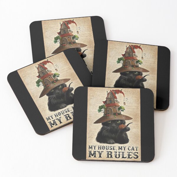 Item preview, Black Cat Rule funny quotes gift designed and sold by Douglafa.