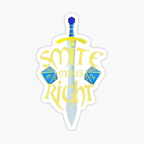 Smite Makes Right Sticker
