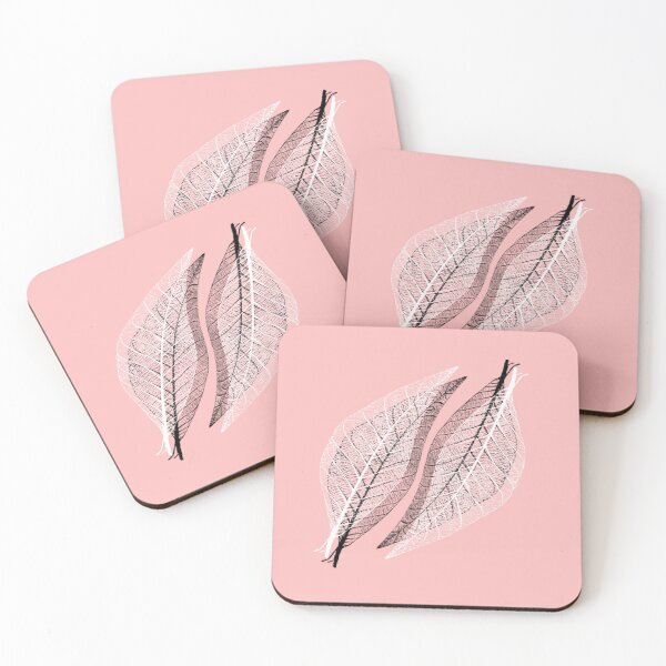 Item preview, Delicate leaves on pink designed and sold by Ninaeva.
