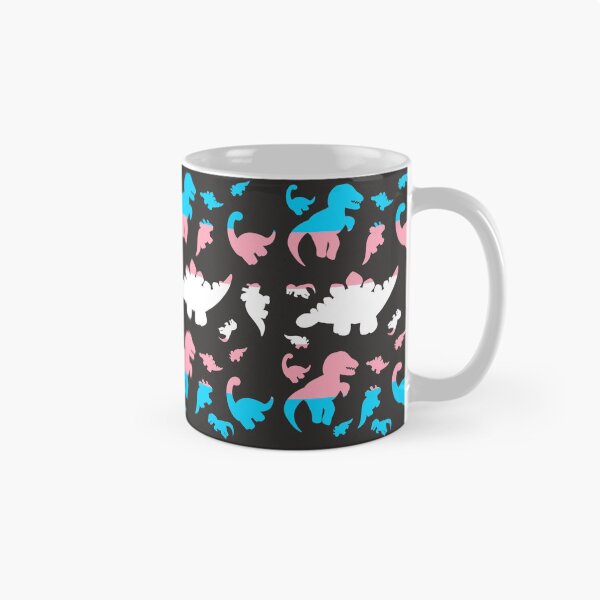 Item preview, Transgender pride dinosaurs, grey background / LGBTQI+ designed and sold by amphoterica.