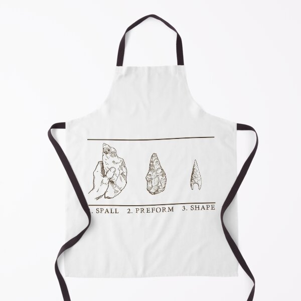 Item preview, Flintknapping Process Steps T-shirt, Flint Knapping, Lithic Reduction, Tee, Men's shirt, Unisex Shirt, Flintknapper gift, Bushcraft Skills designed and sold by VisionQuestArts.