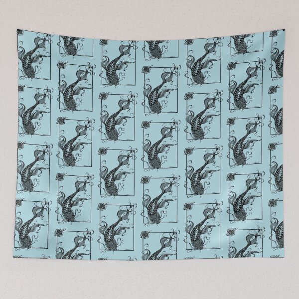 Item preview, Koi Zentangle Doodle Art Design designed and sold by AmberEchoCreates.