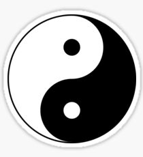Chinese Yin Yang Sign Symbol Sticker