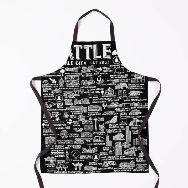 Item preview, Seattle Map designed and sold by fiberandgloss.