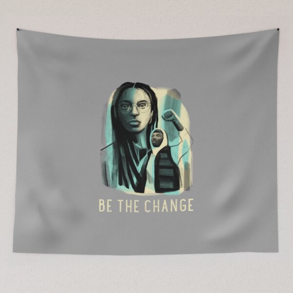 Item preview, BE THE CHANGE designed and sold by AladdinMktgs.
