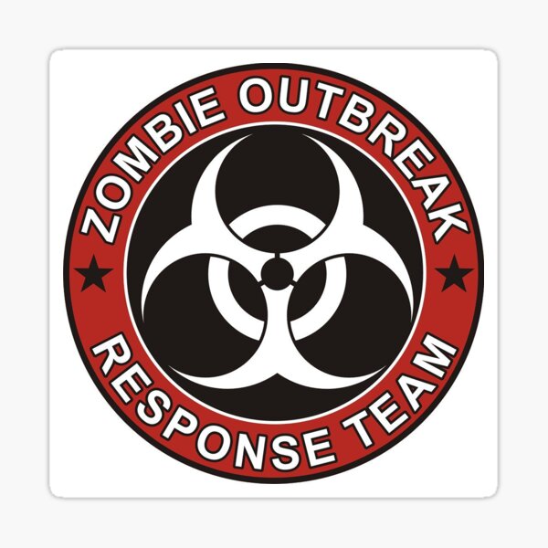 Artikel-Vorschau von Zombie Outbreak Response Team Version 3, designt und verkauft von thatstickerguy.