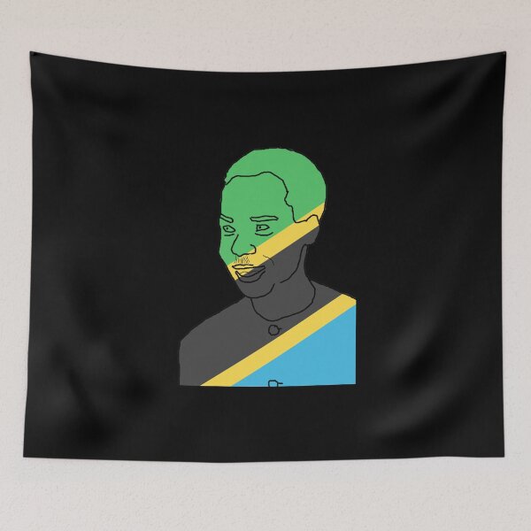 Item preview, Julius Nyerere Tanzania Flag designed and sold by RevolutionInPaint.
