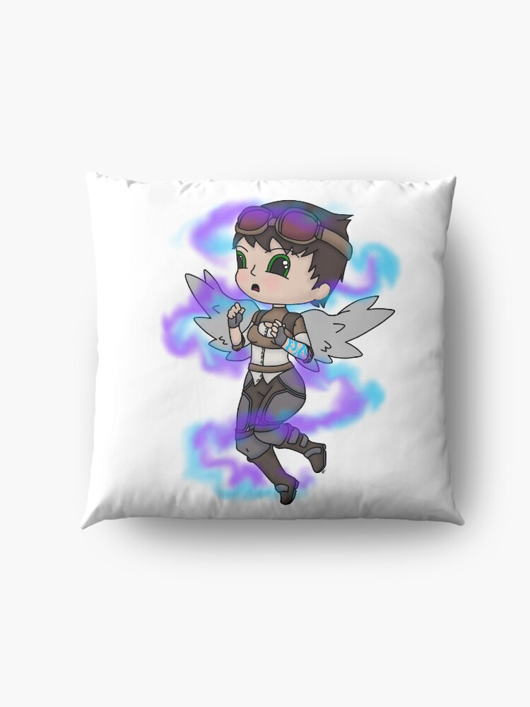 Alternate view of Chibi tannis fan art Floor Pillow