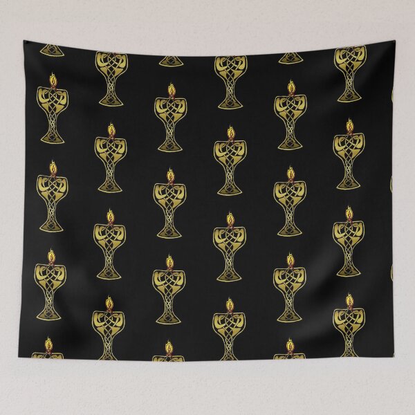 Item preview, Celtic Knotwork Flaming Chalice designed and sold by ingridthecrafty.