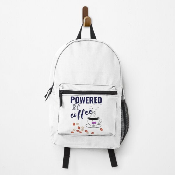 Item preview, Powered by coffee with purple caffeine molecule and coffee beans designed and sold by LiLohaveaplan.