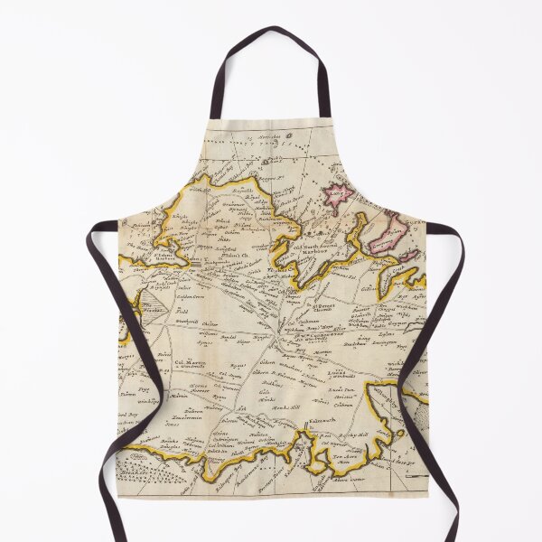 Item preview, Old Antigua Map (1736) Vintage Waladli Island Atlas designed and sold by BravuraMedia.
