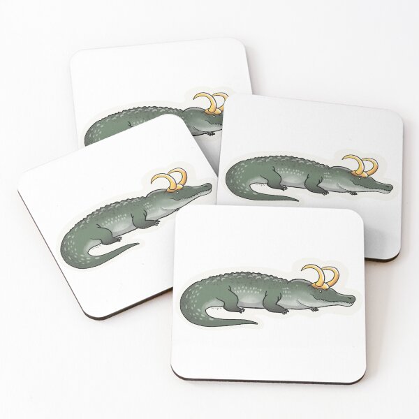 Never smile at a Loki-dile Coasters (Set of 4)