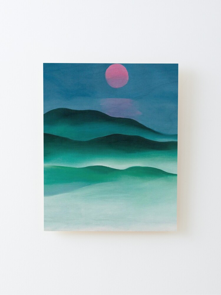 Alternate view of Pink Moon over Water (1924) by Georgia O'Keeffe Mounted Print