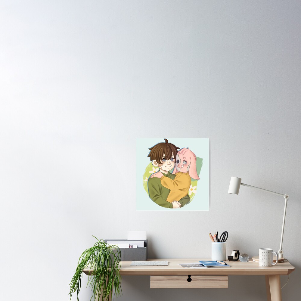 Tubbo sticker with Michael | Dream Smp Fanart | Art Board Print